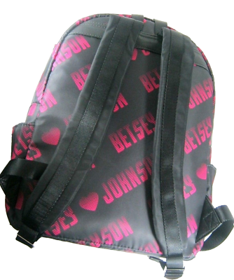 Betsey Johnson Sporty Logo Backpack with Wristlet BLK/FUS | eBay display picture 2