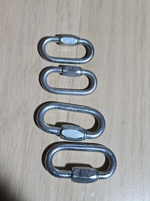 VTG set Of 4 MAILLON RAPIDE quick Links 2 WLL 400KG, 1 WLL 200KG, 1 SWL 280 Kg 