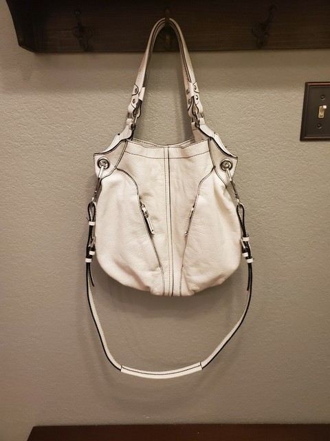 white leather handbags online