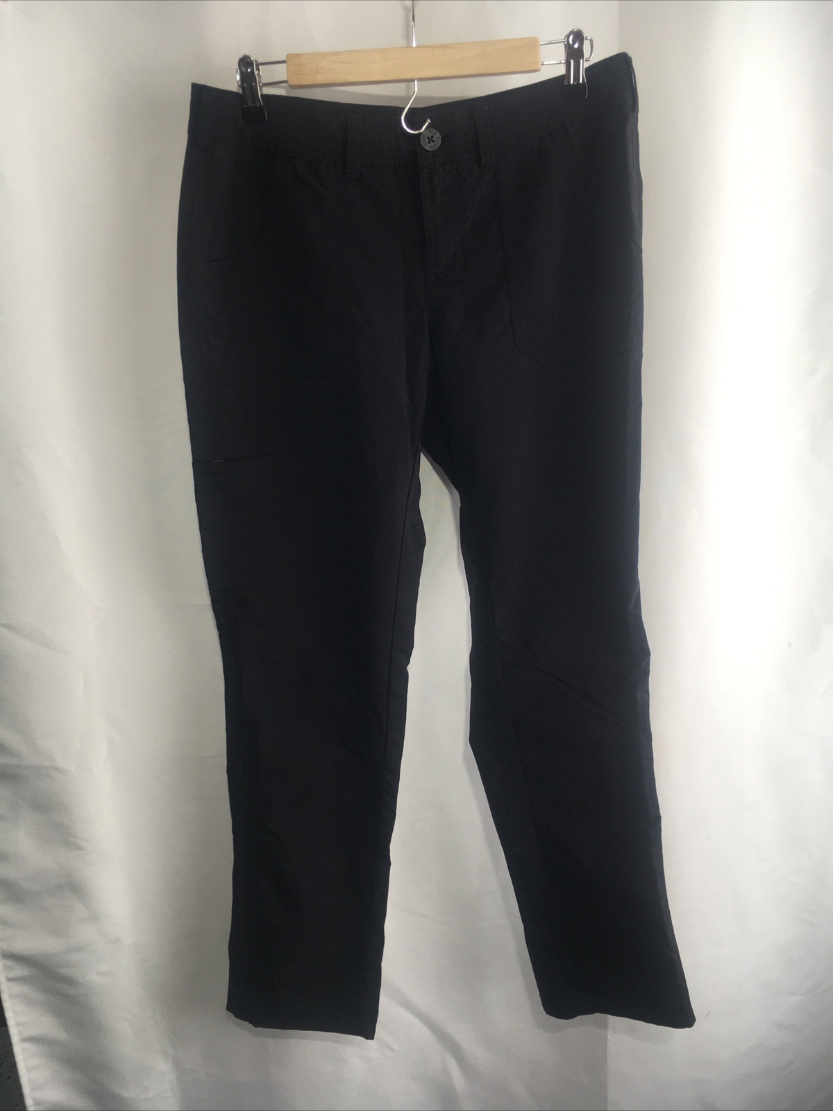 North Face Womens Outdoor Pants Size 8 Black with Pockets Drawstring Button Closure