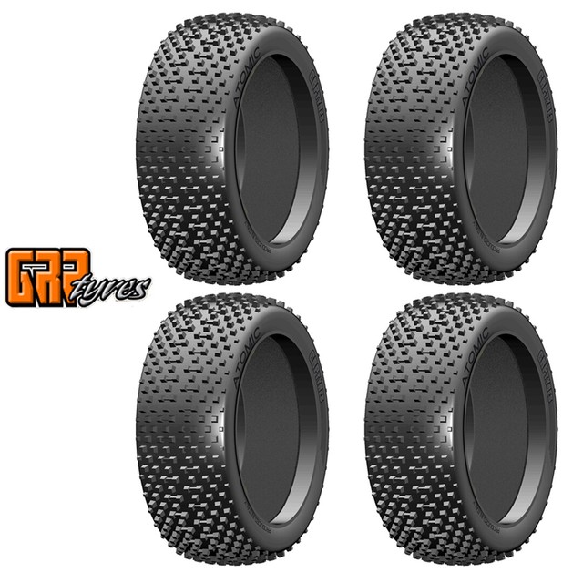 GRP GB05A 18 Buggy ATOMIC A Soft Donut Tires w/ Insert (4) Front