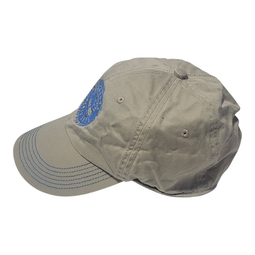 Timberland Adjustable Beige Blue Baseball Cap Hat Mens - Picture 2 of 9