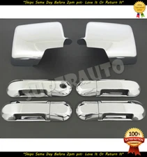 For 2006-2010 FORD EXPLORER+SPORT TRAC+MOUNTAINEER Chrome Mirror+4 Door Handles