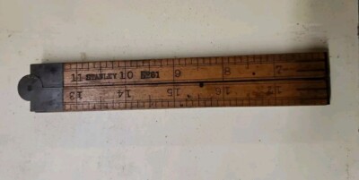 Vintage - Stanley No 61 Wooden Fold Out Ruler 24 inch | eBay