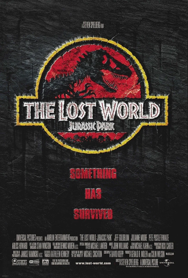Jurassic Park poster - The Lost World movie poster - 11 x 17 inches
