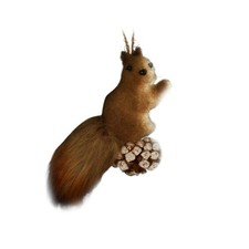 Squirrel Christmas Decorations Doll Ornaments Christmas Tree Small Ornamen PLM