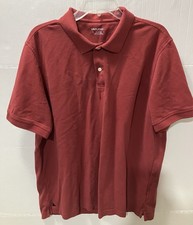 UNTUCKit Polo Shirt Men's XL Red Casual Short Sleeve Classic Modern Preppy Golf