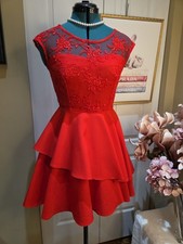 Red Fairy Cut Mini Dress Size Small/Size 36