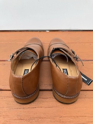 Men’s Express brown leather monk strap dress shoes sz 10 nwt Express Men main image 4