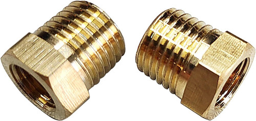 2 Pcs Brass Bushing 3/8" Male to 1/8" Female, 3/8" to 1/8" NPT Adapter Hex Brass
