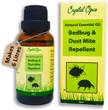 Bed Bug & Dust Mite Natural Repellent. Safe for Humans & Pets. Smells Beautiful.
