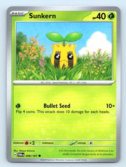 Sunkern 006/167 ~ Common English Near Mint