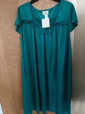 NEW Lati Fashion Intimates Nightgown SZ Large Shiny Lightweight Teal Turquoise