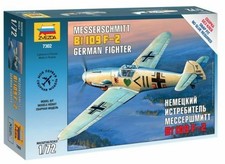 Zvezda 1/72 scale WW2 German MESSERSCHMITT B-109 F2 pane model kit