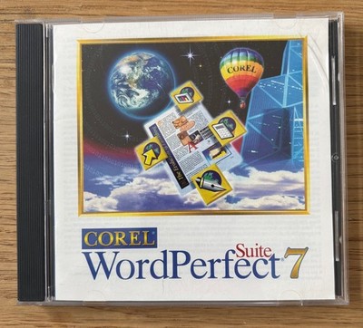 Corel WordPerfect Suite 7 for Windows 95 CD-ROM Vintage Word Processor Software