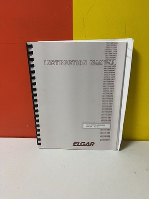 ELGAR M809228-02A PIP 704 System Operating and Service Manual