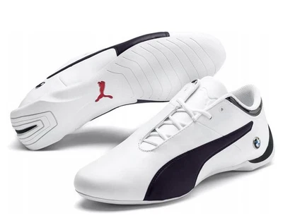 UK 10.5 Puma BMW Motorsport Future cat shoes 305987 03 White Navy New - Image 1 of 4