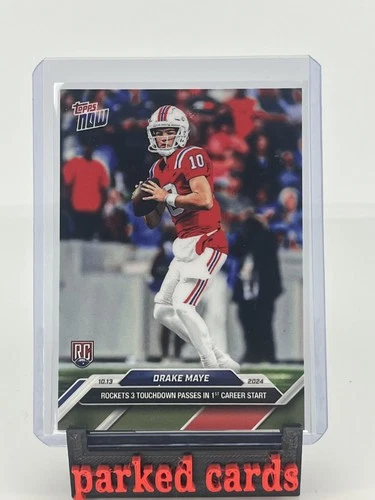 Drake Maye Rookie Topps Now Football 1st Start RC #10 NEW ENGLAND PATRIOTS