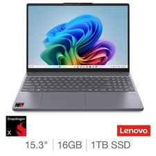 Image of Lenovo IdeaPad Slim 3 15.3" Laptop 15Q8X10, Snapdragon X, 16GB RAM, 1TB SSD -New