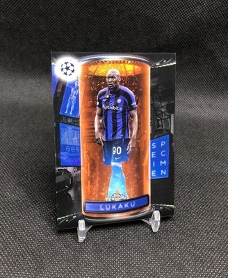 2022-23 Topps Chrome UEFA Champions League Romelu Lukaku /25 SPECIMEN ORANGE SSP