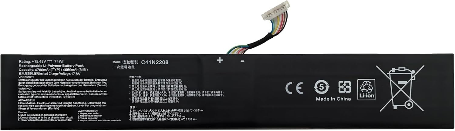 New 74Wh C41N2208 Battery For ASUS ROG Ally RC71L PC71L Gaming Handheld PC