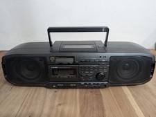 Vintage Giant Panasonic RX-DS40 Boombox AM FM CD Cassette Tape Stereo Tested