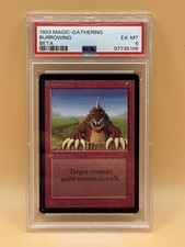 Burrowing – MTG Beta (1993) – PSA 6 EX-MT - Magic the Gathering