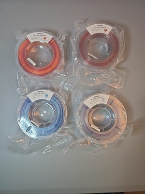 AMolen 3D Filament PLA Silk Gradient BlueGreen SilverBlue RedGold RedSilver 4New
