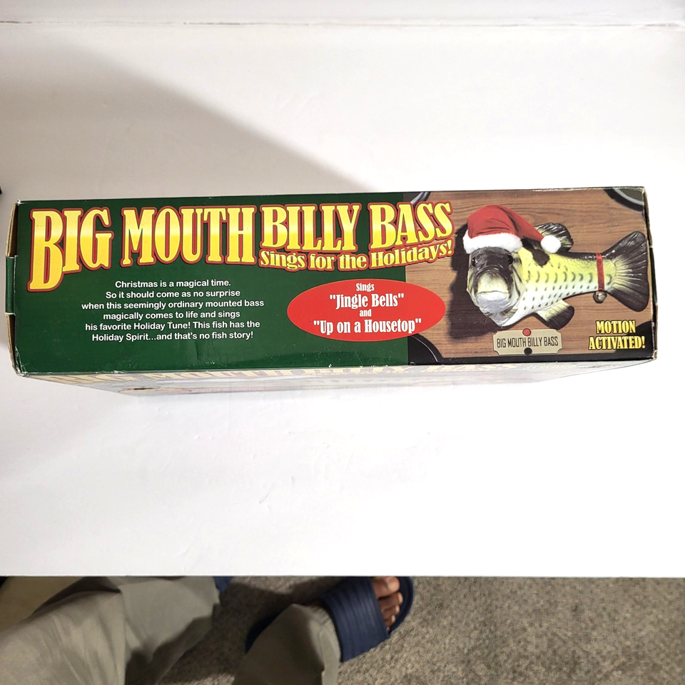 Poisson Chantant Squelette Big Mouth Billy Bones, Gemmy, Vintage, état Correct