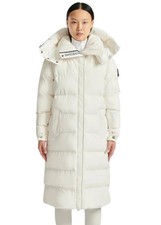 Sandbanks Haven Oversized Long Puffer Off White Women's Size Medium RRP �845