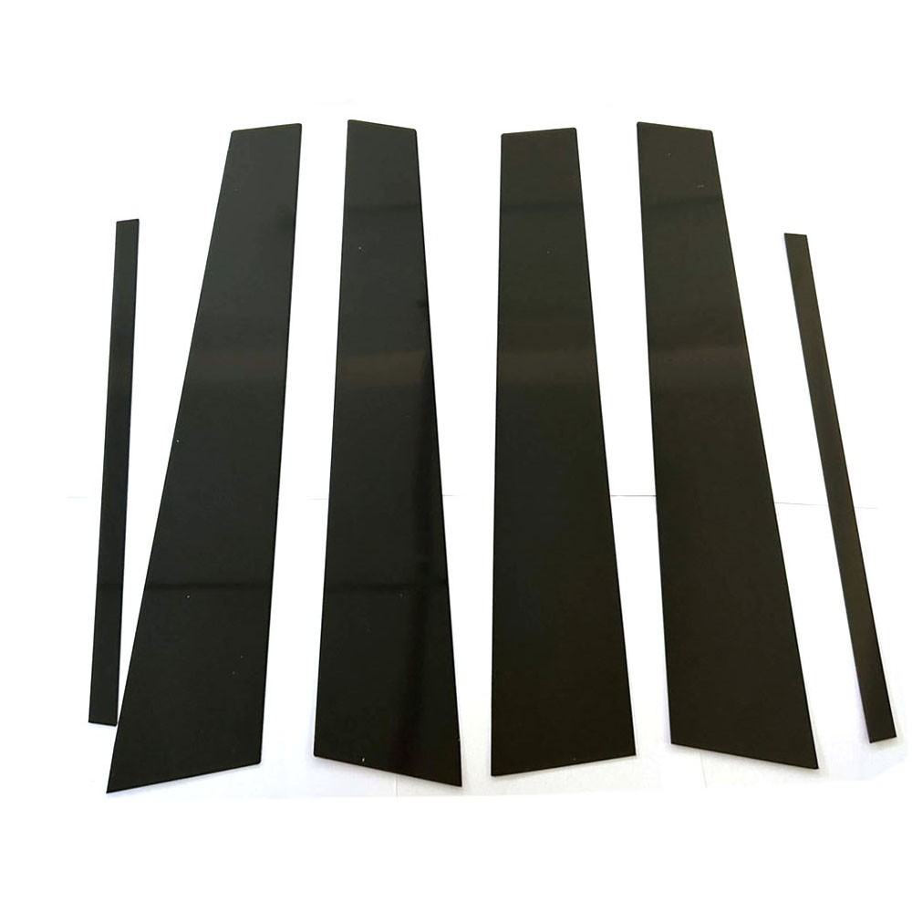 6pcs Glossy Black Pillar Posts Door Window Covers Trim For Acura TL 2004-2008