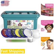 Face Paint Kit 14pc 6 Colors Sensitive Skin Washable Easy UK Made Non-Toxic