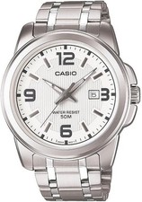 Casio MTP-1314D-7A Men’s Quartz Watch White Dial Stainless Steel Bracelet – New