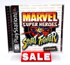 🔥 Complete Marvel Super Heroes vs. Street Fighter PlayStation w/ Reg Card