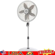 18 Inch Pedestal Fan Remote Adjustable Height Oscillating Cooling Timer Indoor