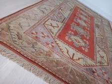 RUG 330 x 200cm Vintage John Lewis Hand Knotted Turkish Milas Wool 10.9