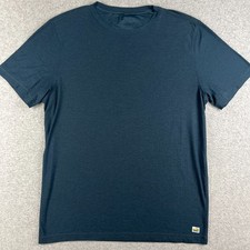 Vuori Strato Tech Tee Shirt Short Sleeve Stretch Performance Large Mens Blue