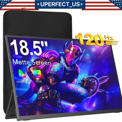 18.5'' Portable Monitor 120Hz Screen Type-C 1080P w/Stand For Raspberry PI 5B PS5