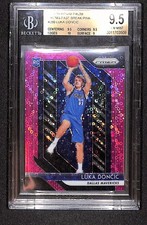 Luka Doncic 2018-19 Panini Prizm Prizms Fast Break Pink #280 #/50 BGS 9.5
