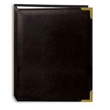 Pioneer Photo Album Mini Max Oxford Bound Photo Album, Solid Color Sewn Leathere