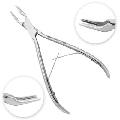 Dental Friedman Bone Rongeur Jaws S-Shaped Surgical Instrument 15cm German Grade