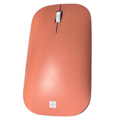 Microsoft Modern Mobile Mouse Bluetooth Peach Coral Wireless Slim Laptop WORKING