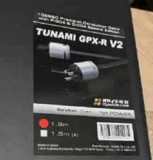 Oyaide Tunami GPX-R V2 1.8m Power Cable Genuine Black Audio Music NEW Japan