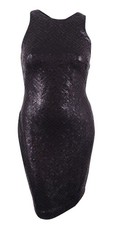 Lauren Ralph Lauren Women's Sequin Sheath Dress (2, Black/Light Heather)