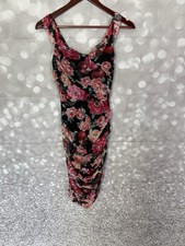 Express Floral Ruched Dress Size XS (NWOT)
