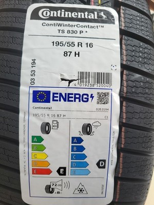 Continental ContiWinterContact TS 830 P 195/55 R16 87 H DOT:4824 1Stk!!!