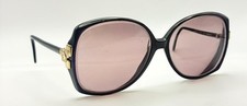 Vintage Berdel 8606 Black Purple Oval Sunglasses FRAMES ONLY Italy