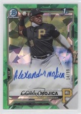 2021 Bowman Chrome HTA Green Atomic Refractor 14/99 Alexander Mojica Auto 0s9t
