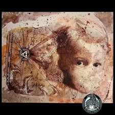 Watercolor Canvas Print 16x20 inch Eyes without a Face 02 Signed Unframed