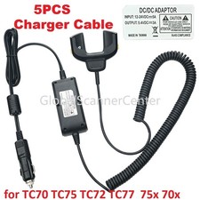 5PCS Car Charger Cable for Zebra TC70 TC70X TC72 TC75 Replaces CBL-TC7X-USB1-01